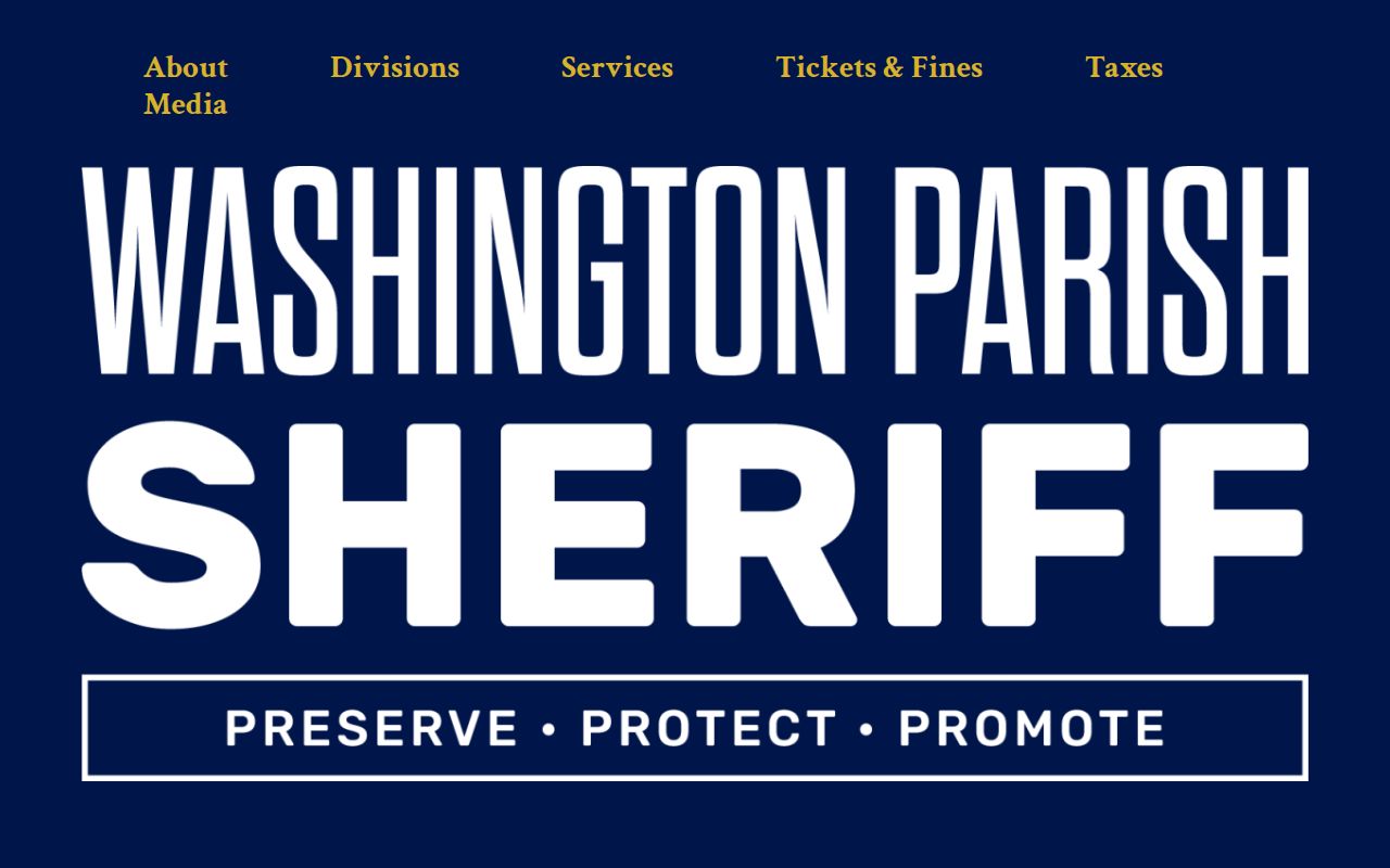 Washington Parish criminal history sheriff record fees