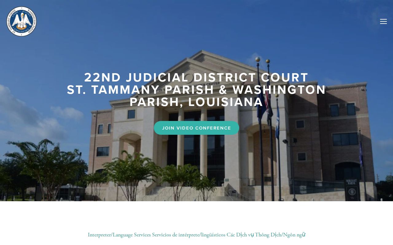 Washington Parish criminal court cases at the 22nd JDC