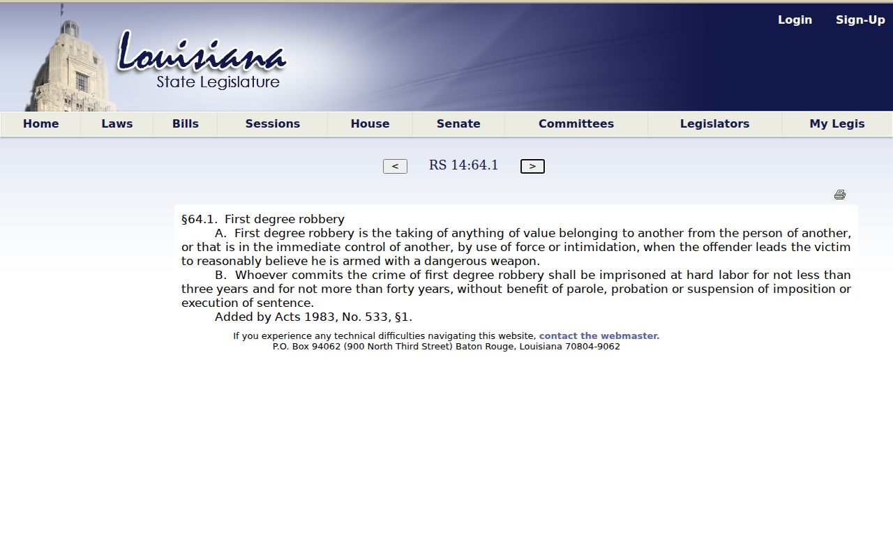Washington Parish sex offender search registration duration law
