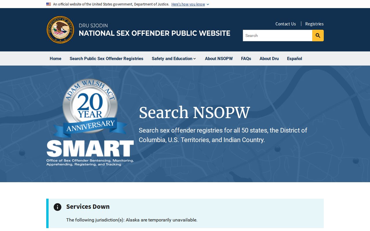 Washington Parish sex offender search with NSOPW